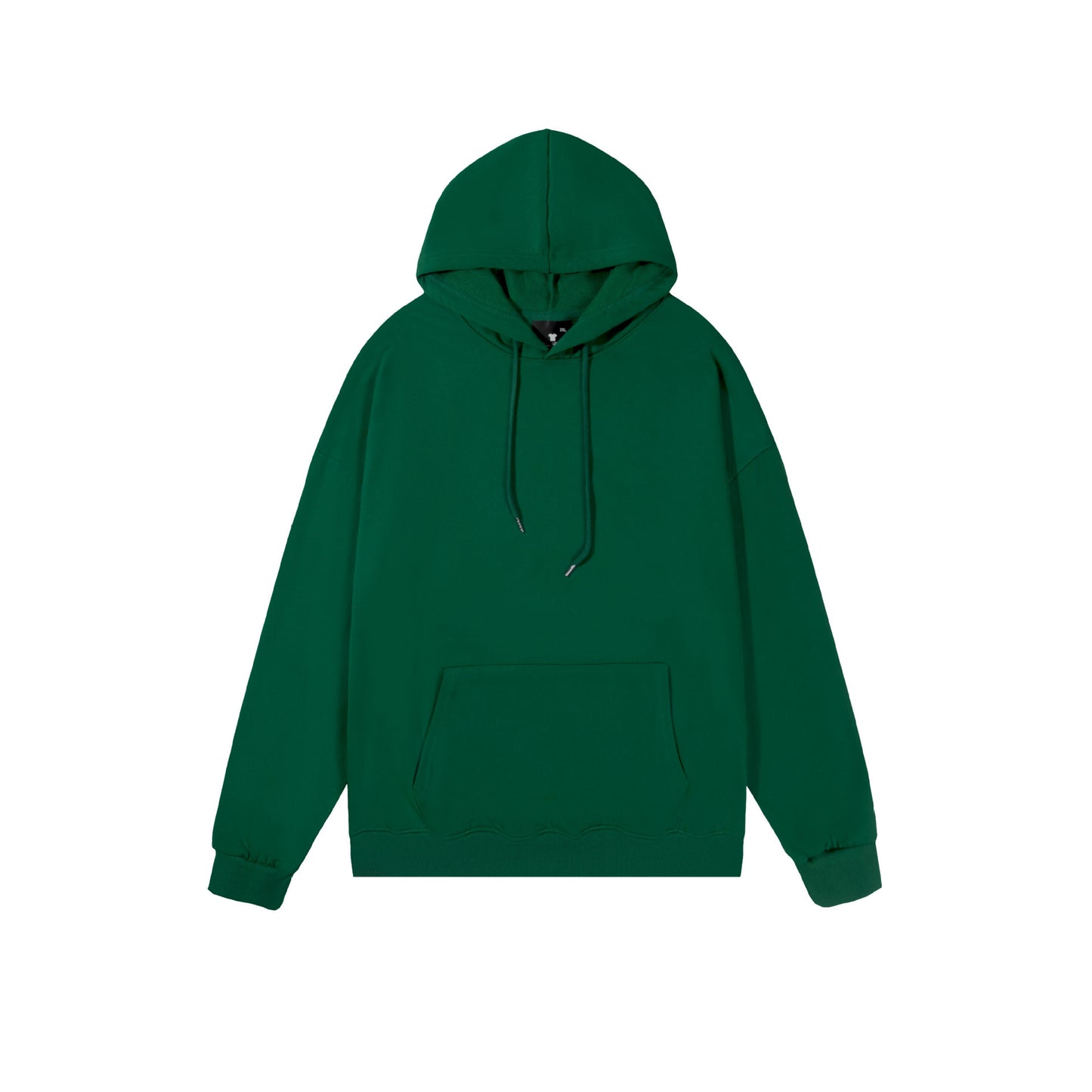Spring And Autumn Drop Shoulder Loose Solid Color Hooded Sweater For Men And Women