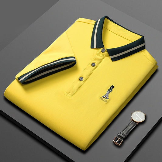 Short Sleeve Men's Lapels Fashion Brand Clothes At New York Shop
