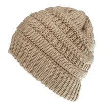 Mixed Color Knitted Wool Hat – Ladies Ponytail Beanie at New York Shop