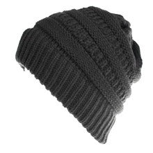 Mixed Color Knitted Wool Hat – Ladies Ponytail Beanie at New York Shop