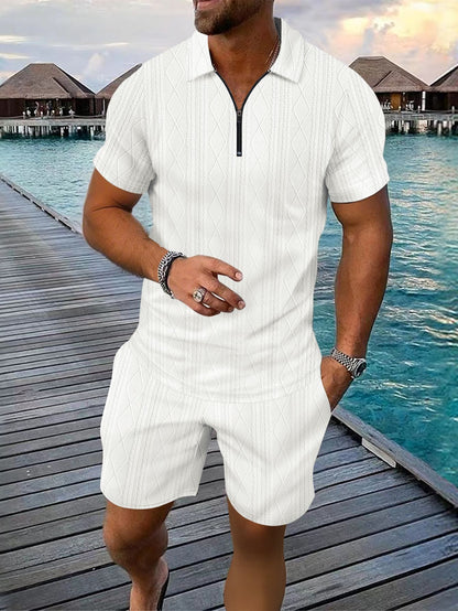 Men's Polo Shirt Casual Short-sleeved Shorts Sports Suit My Store