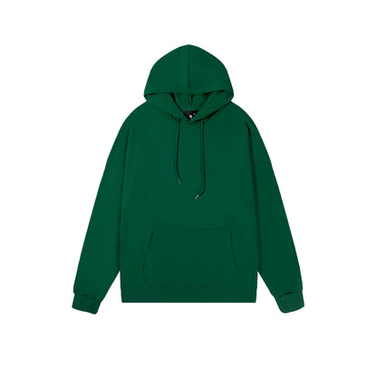 Spring And Autumn Drop Shoulder Loose Solid Color Hooded Sweater For Men And Women