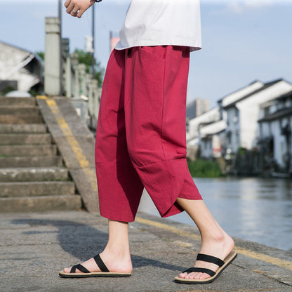 Fashion Men's Thin Beach Linen Casual Pants My Store