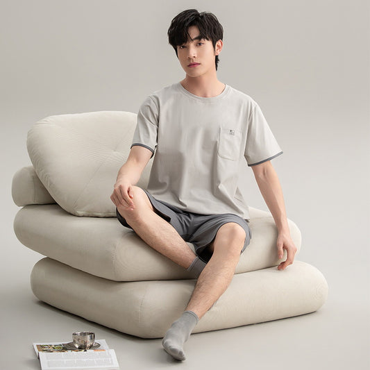 Cotton Pajamas | New Boys Casual Homewear Two-piece Suit | New York Shop
