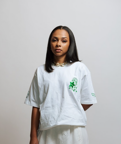 Kazoku: Embroidered short sleeve t-shirt-2
