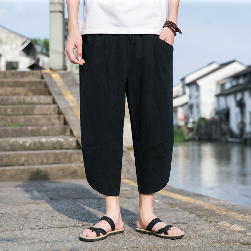 Fashion Men's Thin Beach Linen Casual Pants My Store