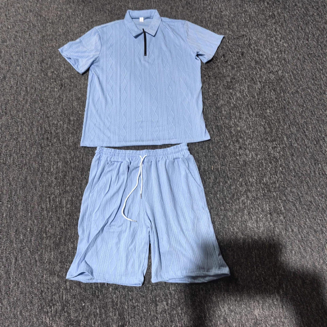 Men's Polo Shirt Casual Short-sleeved Shorts Sports Suit My Store